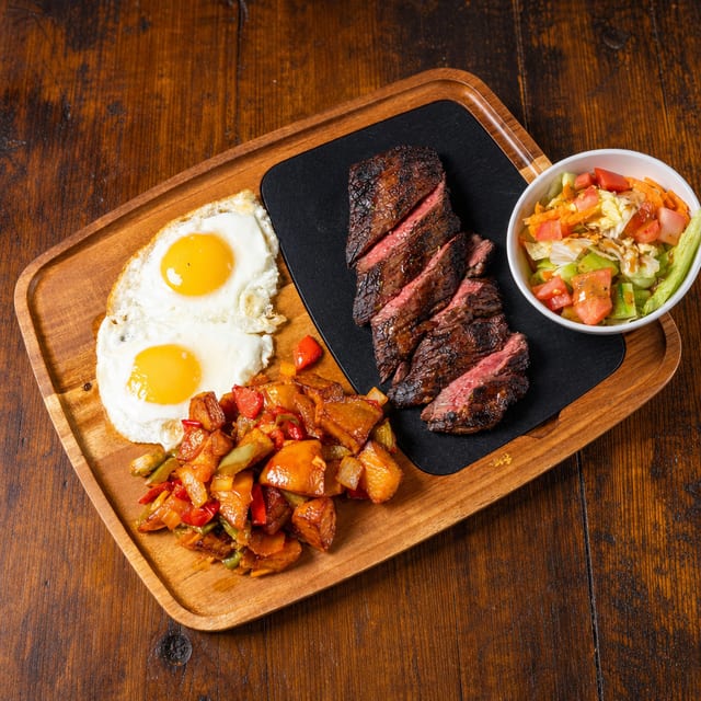 Steak and Eggs.